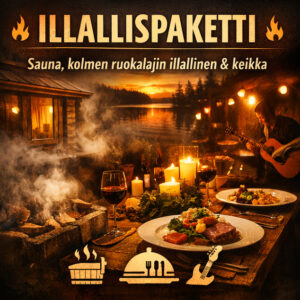 Lippu talvikauden päättäjäis tapahtumaan, illallispaketin kanssa.
